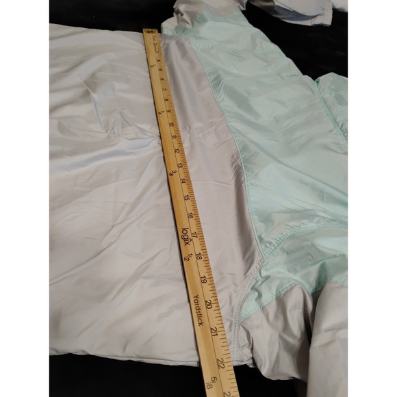 Columbia Mint Green Gray Fleece Lined Flash Forward Windbreaker Jacket NWT $90 - Picture 13 of 16